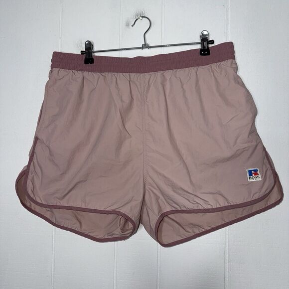 HUGO BOSS x Russell Athletic Men’s Jaco Swim Trunks Shorts Pink Size XXL - Picture 1 of 7